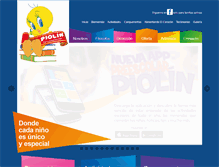 Tablet Screenshot of preescolarpiolin.com